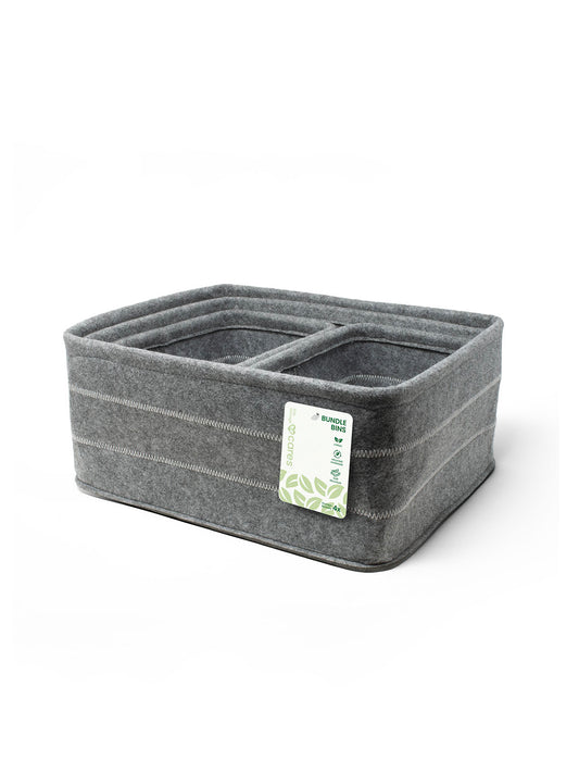 Bundle Bins 2 - 4x Felt Storage Bins