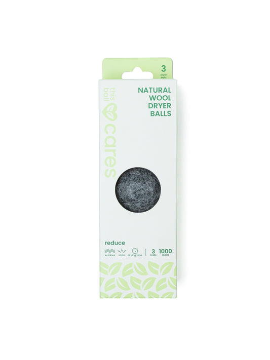 Natural Wool Dryer Balls - Grey