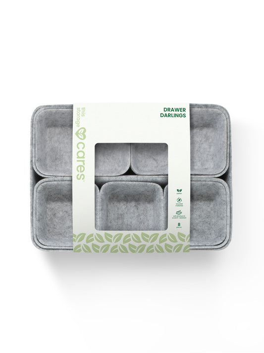 Drawer Darlings - 8x Organizers - Lt Grey